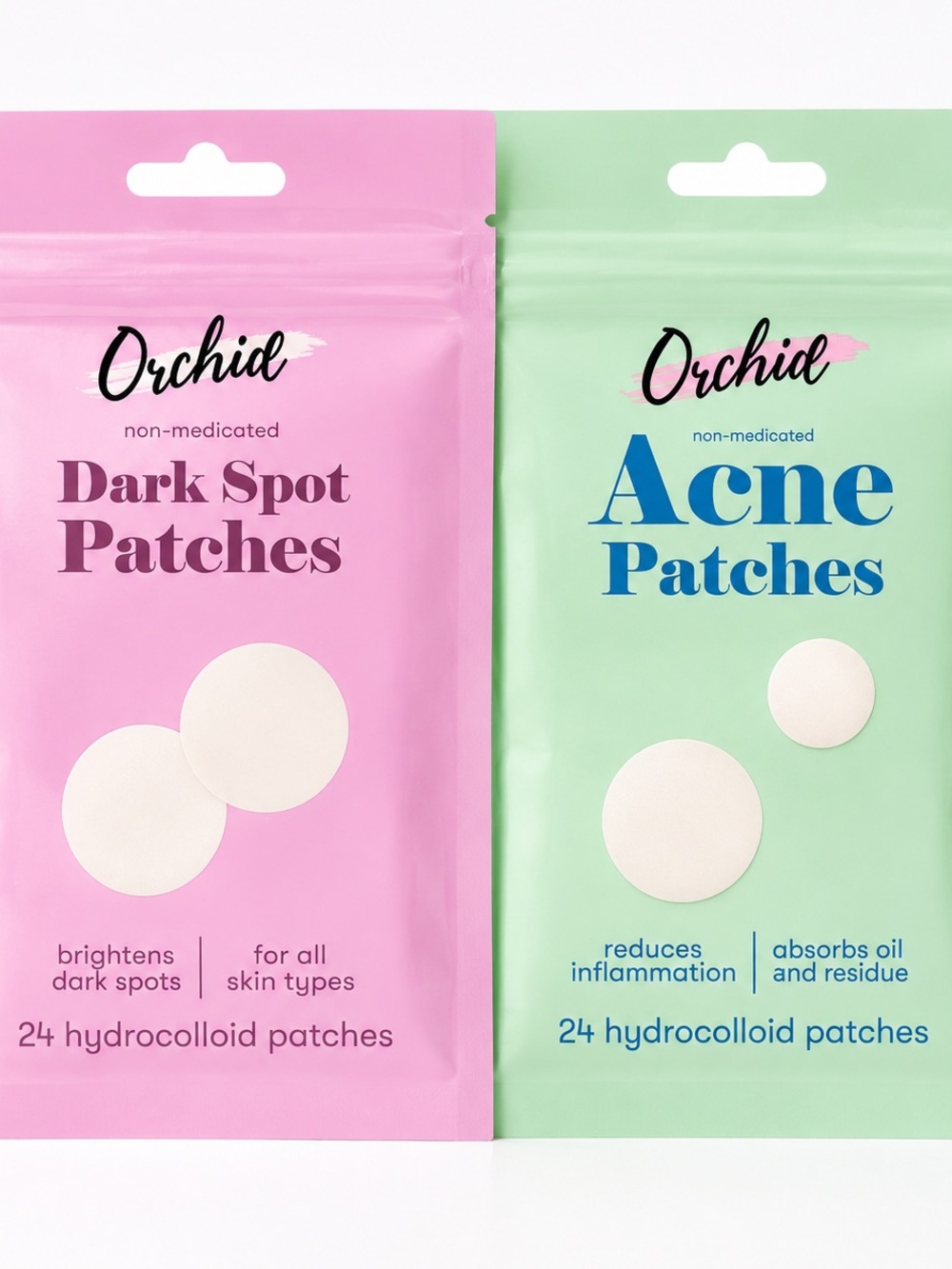 Orchid Hydrocolloid Acne & Dark Spot Patches Lot Of 2 48 Patches New